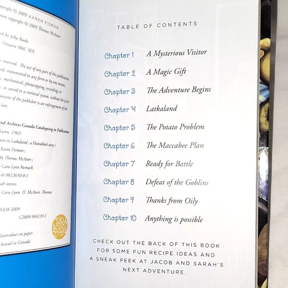 An Adventure in Latkaland Hanukkah Story SIGNED Karen Fisman Thomas McAteer HC - Picture 8 of 9